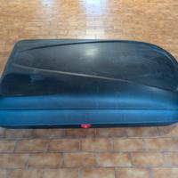 box da tetto 120 litri+ barre porta pacchi