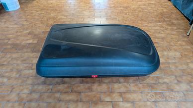 box da tetto 120 litri+ barre porta pacchi