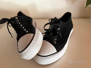 Scarpe nere fac simile Converse All Star