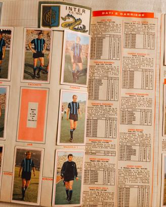 INTER Figurine anni '60-'70 + Rivista Inter 1970