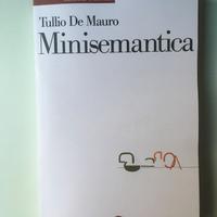 MINISEMANTICA Tullio De Mauro 9788858139189
