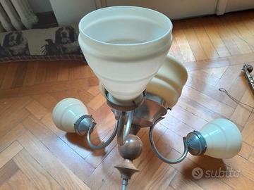 LAMPADARIO INGLESE ART DECO ANNI 40