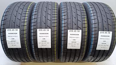 4 GOMME 215 45 18 HANKOOK 100% RIF3397