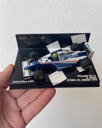 Modellino 1:43 Ayrton Senna test estoril F1