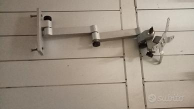 staffa snodabile in alluminio, porta TV per camper