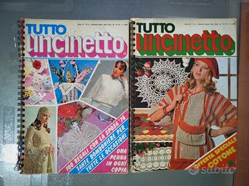Due riveste vintage"Tutto Uncinetto" 1976 e 1978