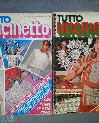 Due riveste vintage"Tutto Uncinetto" 1976 e 1978