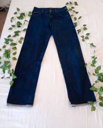 Jeans Massimo Dutti Straight Leg Taglia 38 blu