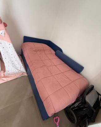 Letto cameretta una piazza e mezzo con contenitore