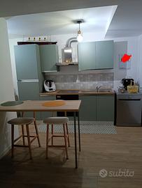 Cucina  con lavastoviglie libera installazione