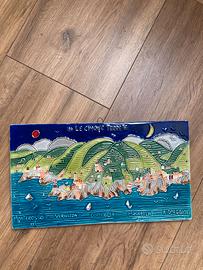 Mattonella vintage Le Cinque Terre Made in Italy