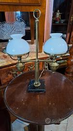 lampada ottone e marmo