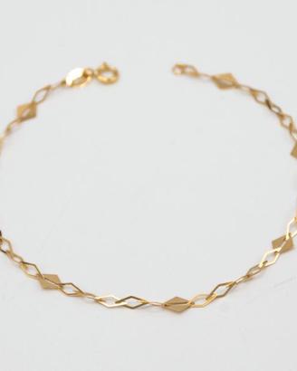 Bracciale a rombi in oro giallo 18 kt  E.201