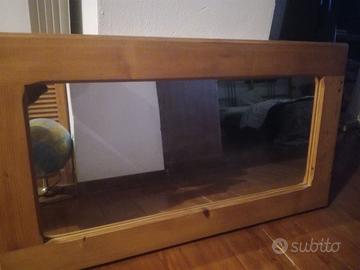 Specchio cornice legno massello