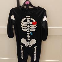 Costume scheletro Taglia 24 mesi