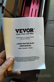 Slitta per fresatrice legno