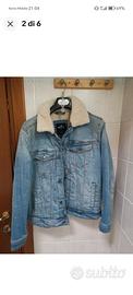 Giacca Jeans Hollister originale Pelliccia tg. s