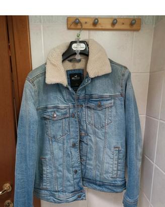 Giacca Jeans Hollister originale Pelliccia tg. s