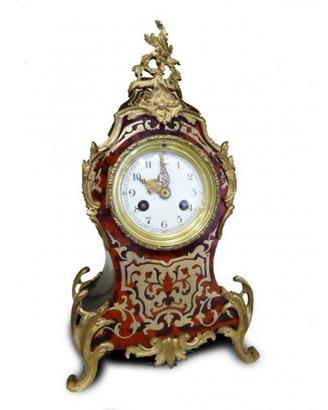 Antico orologio da appoggio tipo " Boulle "