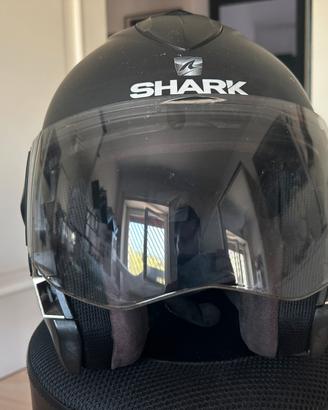 Casco moto modulare Shark Evo GT nero opaco