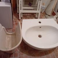 Lavabo bagno ceramica Globo, larghezza 60 cm