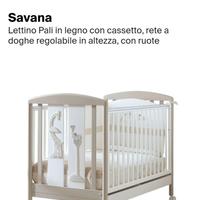 Lettino bimbo Pali con materasso e set lenzuola