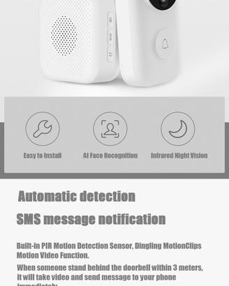 *Xiaomi Youpin - Smart Video Doorbell campanello 