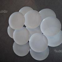 10 Piatti ceramica bianca Luminarc diametro 32