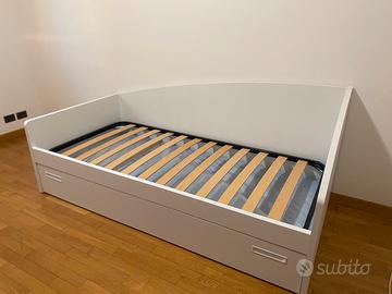 Letto singolo con letto estraibile