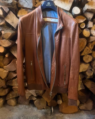 Giacca in vera pelle MONO Made in Italy-Taglia 50