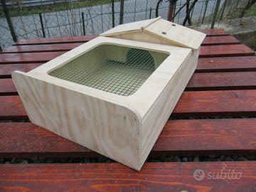 Terrario per tartatughe 60x40x20 lati chiusi