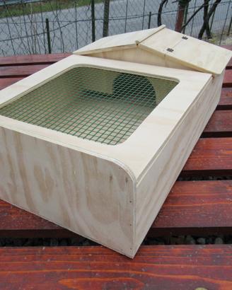 Terrario per tartatughe 60x40x20 lati chiusi