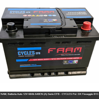 BATTERIA FAAM ADATTA PER AUTO CON START E STOP