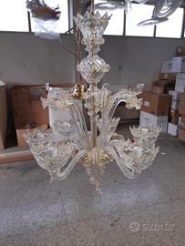 Lampadario in vetro di Murano