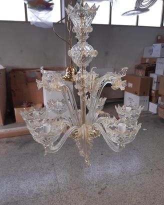 Lampadario in vetro di Murano
