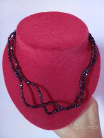 Collana vintage granate