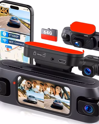 Telecamera integrata anteriore per auto Dashcam 