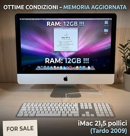 Apple iMac 21.5" (2009) – 12 GB RAM
