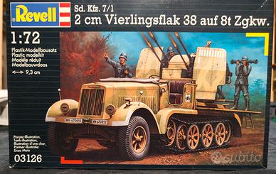 Sdkfz 7/1 Vierlingsflak ausf 8t revell cod. 03126