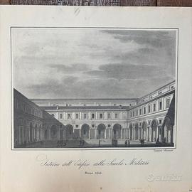 Parma. Riprod. litografia Edificio Scuola Militare