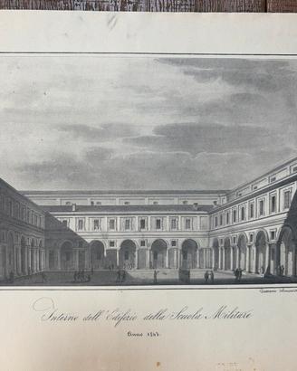 Parma. Riprod. litografia Edificio Scuola Militare