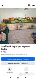 Scaffali per frutta e verdura