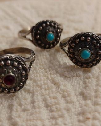 Anello argento 800 Artigianato Sardo Sardegna