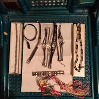 lotto 9 bracciali uomo/donna acciaio e altro