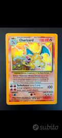 Charizard Set Base 1999 Ita 4/102 holo + SWIRL 