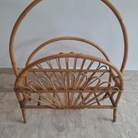 Portariviste vintage in vimini