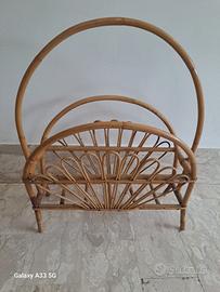 Portariviste vintage in vimini