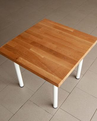 Tavolino in legno impiallacciato (rovere chiaro)