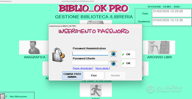 gestione biblioteca e libreria-software originale