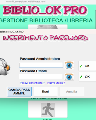 gestione biblioteca e libreria-software originale